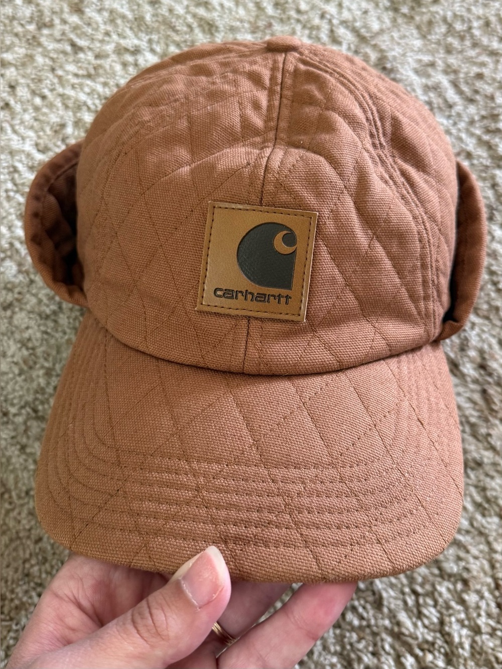 Vintage Carhartt Quilted Brown Work Cap